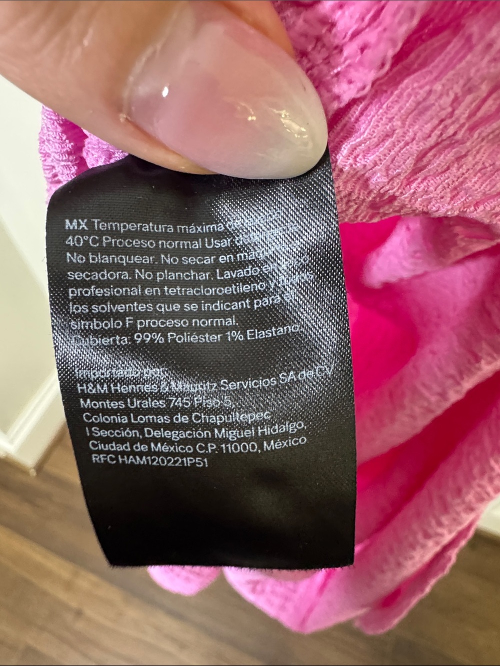 H&M Textured Pink Midi Dress NWT XS Side Slit Stretch Summer - Picture 7 of 7